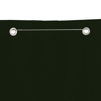 vidaXL Balkonsko platno temno zeleno 140x240 cm tkanina Oxford