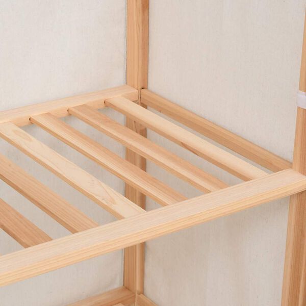 vidaXL Garderobna omara za oblačila 3-nadstropna 79x40x170 cm