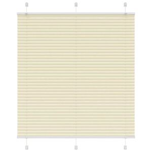 vidaXL Plisirana žaluzija Cream 115x100 cm &Scaron;irina tkanine 114,4 cm
