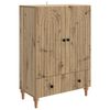 vidaXL Strani &scaron;al Artisan hrast 66 x 34,5 x 95 cm Inženirski les