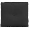 vidaXL Poglavni vzglavnik Črna 50 x 45 cm Mikrofiber tkanina