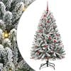 vidaXL Umestno božično drevo 150 cm 150 LED Toplo bela PVC in jeklo