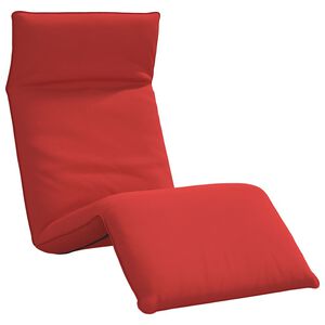 vidaXL Zložljiv ležalnik rdeč 175x54x8,5 cm oksfordsko blago