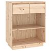 vidaXL Konzolna omarica 60x34x75 cm trdna borovina