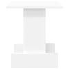vidaXL Stranska miza Bela 35,5 x 35 x 40 cm Konstruiran les