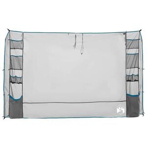 vidaXL Viseci organizator za &scaron;otore Siva in modra 320 x 182 cm oxford