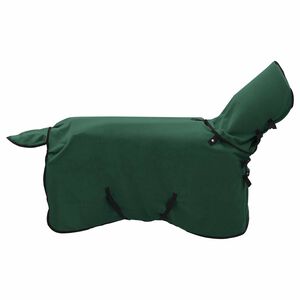 vidaXL Konjski pla&scaron;č Polna temno zelena 75 cm Poliester Fleece