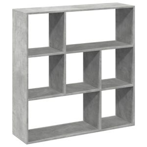 vidaXL Pregrada s knjižno omaro betonsko siva 102x29x103,5cm inž. les