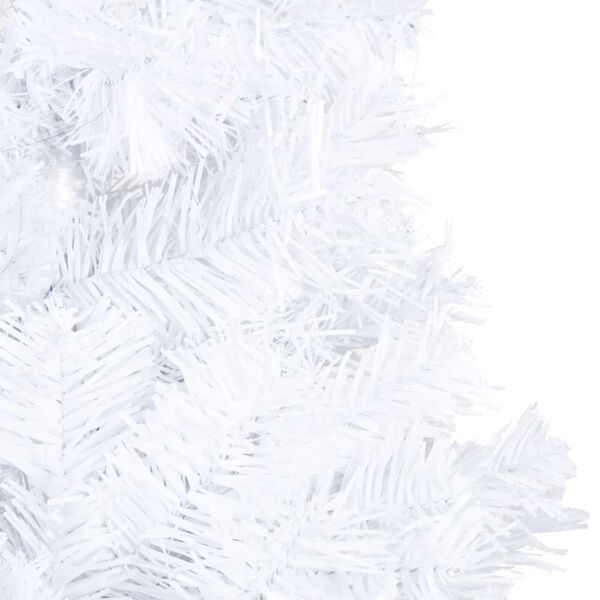 vidaXL Umetna osvetljena novoletna jelka z bunkicami bela 240 cm