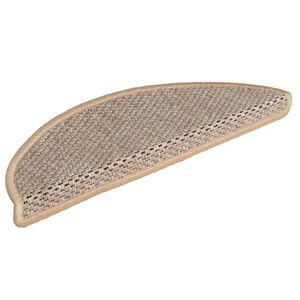 vidaXL Samolepilne preproge za stopnice sisal 15 kosov 56x17x3 cm bež