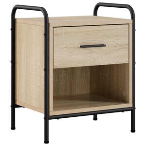 vidaXL Nočna omarica Sonoma hrast 40 x 30 x 50 cm Inženirski les