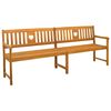vidaXL Zunanja klop Naravna 220 x 55,5 x 90 cm Masiven les akacije