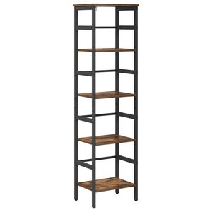 vidaXL Knjižna polica 4 nivojev 40 x 29,5 x 149 cm Inženirski les