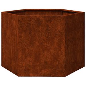vidaXL Cvetlično korito zarjavelo 60x60x45 cm corten jeklo