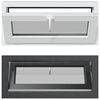 vidaXL Okno za klet RISOR 90 x 40 cm PVC in prozorno navadno steklo