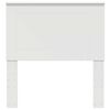 vidaXL Vzglavje Bela Konstruirano leseno