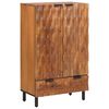 vidaXL Visok predalnik s predalom Acacia rjav fini&scaron; 60 x 33 x 100 cm