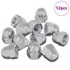 vidaXL &Scaron;esterokotne orehi 12 pcs srebrna m8 Kovina