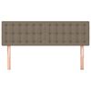 vidaXL Posteljno vzglavje taupe 144x5x78/88 cm blago