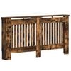 vidaXL Pokrov radiatorja Dimljeni oreh 152 x 19 x 81,5 cm