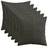 vidaXL Prevleka za blazino 6 kos ALMELO Antracit 30 x 30 cm korduroy