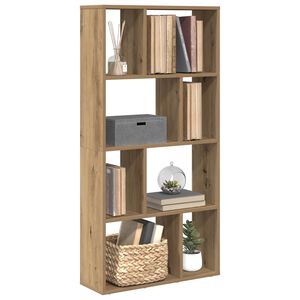 vidaXL Knjižna omara artisan hrast 60x20x120,5 cm inženirski les