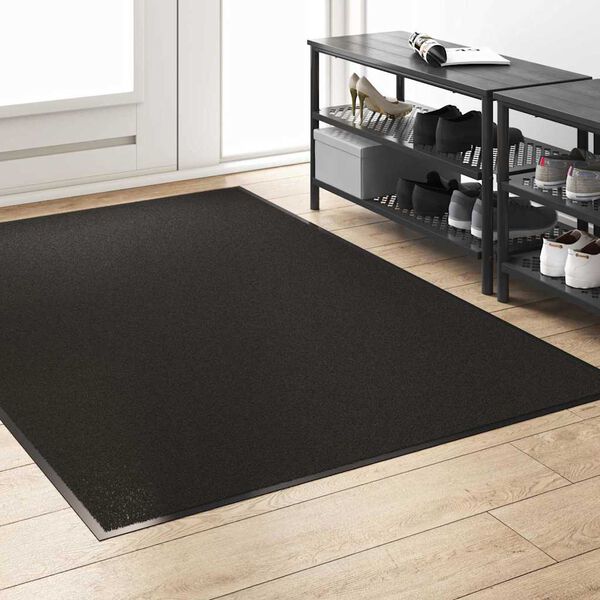 vidaXL Doormat Črna 120 x 180 cm 100% poliamid