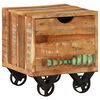 vidaXL Stranska mizica 40x40x45 cm trden predelan les
