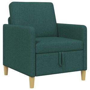 vidaXL Sofa s shrambo Temno zelena 72 x 78 x 87 cm Poliester