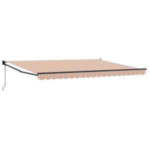 vidaXL Senčnik večbarvno 450 &times; 300 cm Poliester in kovina