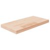 vidaXL Polica 40x20x2,5 cm neobdelana trdna hrastovina