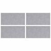 vidaXL Stopnice 4 kos 50 x 25 cm srebrna Aluminij Pravokotna