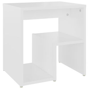 vidaXL Nočna omarica bela 40x30x40 cm iverna plo&scaron;ča