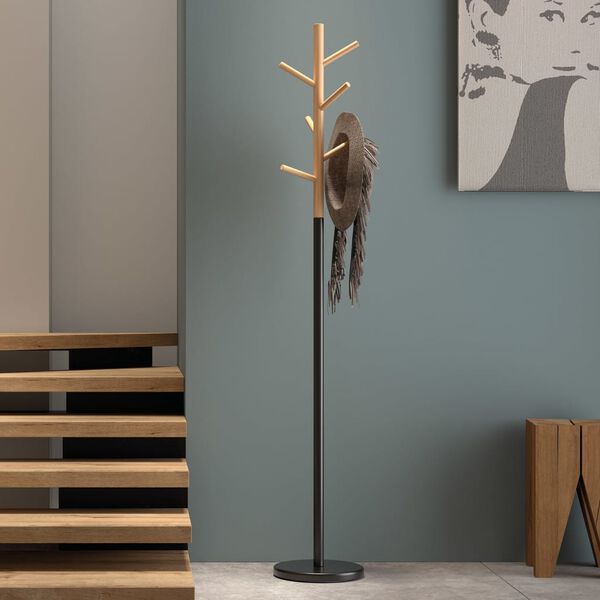 Rousseau Stojalo za pla&scaron;če Alba kovina črne barve