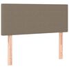 vidaXL LED posteljno vzglavje taupe 90x5x78/88 cm blago
