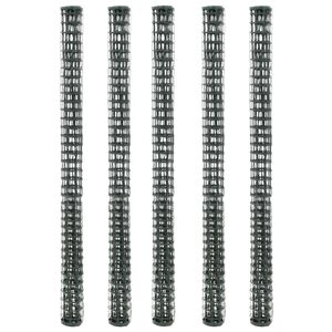 vidaXL Vrtna mrežasta ograja 5 kosov HDPE 1x1,2 m zelena