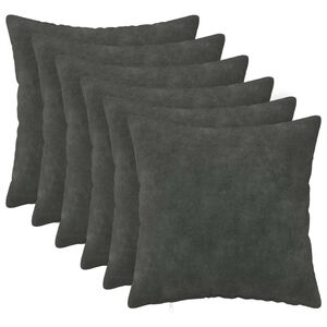 vidaXL Blazina 6 kos HEERLEN Antracit 30 x 30 cm Mikrofibra