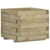 vidaXL Visoka greda 50x50x40 cm lesena kvadratna