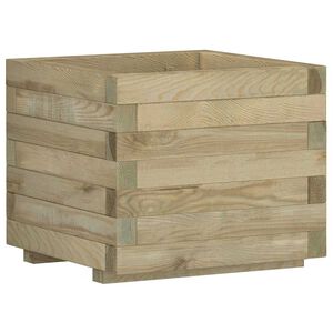 vidaXL Visoka greda 50x50x40 cm lesena kvadratna