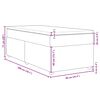vidaXL Box spring postelja z vzmetnico temno rjava 90x200 cm blago