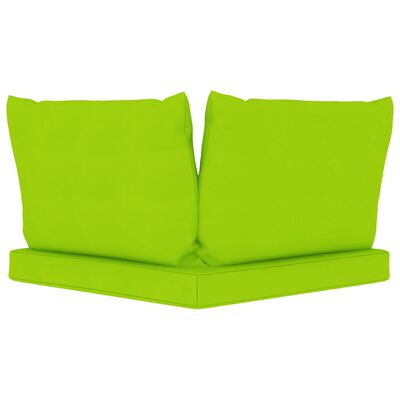 vidaXL Blazine za kavč iz palet 3 kosi svetlo zeleno blago