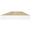 vidaXL Stenske police 4 kosi hrast in bele 60x23,5x3,8 cm MDF