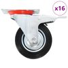 vidaXL Gibljiva kolesa 16 kosov 100 mm