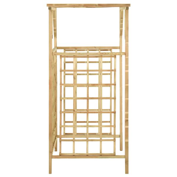 vidaXL Vrtna pergola za dvojni smetnjak impregnirana borovina