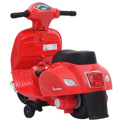 vidaXL Otroški električni motor Vespa GTS300 rdeče barve