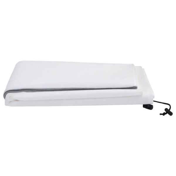 vidaXL Prevleka za rastline iz flisa z zadrgo 70 g/m&sup2; 3,93x3,5 m