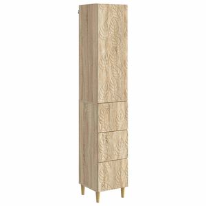 vidaXL Set omar 2 pcs Sonoma hrast 33 x 34,5 x 90 cm Inženirski les