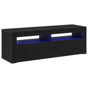 vidaXL TV omarica 120 x 35 x 40 cm Črna Orehovina Inženirski les