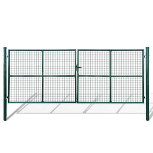 vidaXL Mrežasta vrtna vrata 400x150 cm