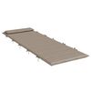 vidaXL Blazina za ležalnik taupe 180x60x4 cm oxford tkanina